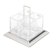 Porta Talher de Cristal e A�o Inox Torcello da Wolff