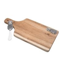 T�bua de Madeira Abacaxi com Esp�tula