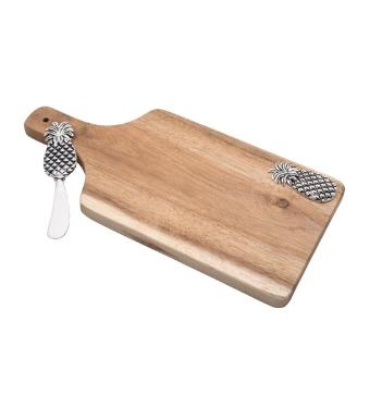 T�bua de Madeira Abacaxi com Esp�tula