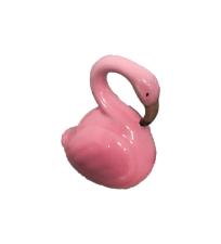Enfeite Flamingo Rosa de Cer�mica