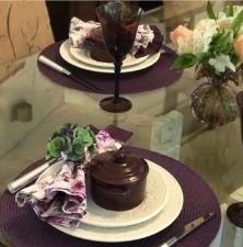 Mini Ca�arola em Cer�mica Roxa da Scalla