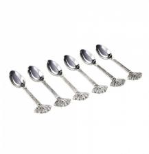 Jogo com 6 Colheres para Bolo Pav�o da Lyor