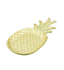 Petisqueira Grande Abacaxi Dourado