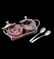 Porta Geleia Duplo de A�o Inox Italy da Wolff