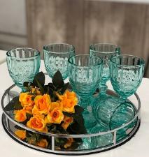 Bandeja Grande Redonda Espelhada