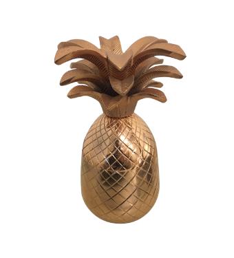 Pote Decorativo Abacaxi Ros�