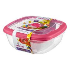 Conjunto com Tr�s Potes Quadrados vermelho