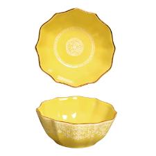 Bowl de Porcelana Mandarim Amarelo
