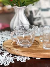 Mini Jarra em Vidro com Al�a de Bolinha