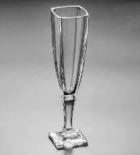 Conjunto com 6 Ta�as de Champagne em Cristal Arezzo