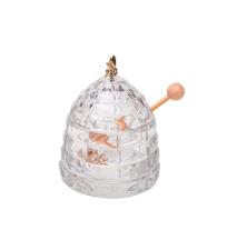 Meleira de Cristal com Pegador de Madeira