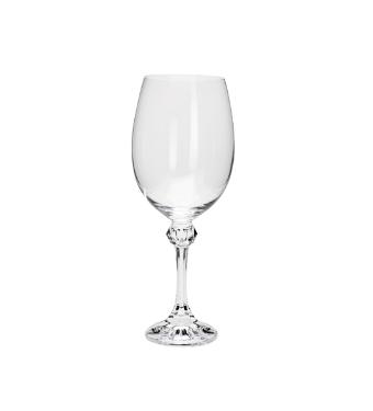Conjunto 6 Ta�as para Vinho Branco de Cristal  Elisa 250ml