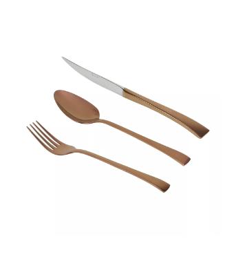 Faqueiro com 30 Pe�as Berna Ros� Gold com Estojo de Luxo da Wolff