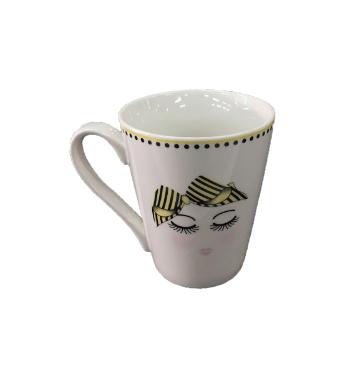 Caneca de Porcelana Olhinhos com La�o
