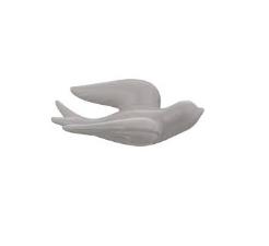 Passaro Pequeno Cinza em C�ramica