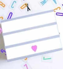 Quadro Decorativo de Led A4