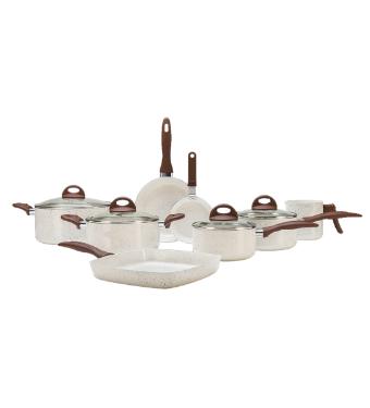 Conjunto de Panelas 8 Pe�as Smart Plus Vanilla