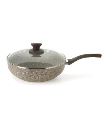 Frigideira Antiaderente Cer�mica Wok com Tampa 3,4L