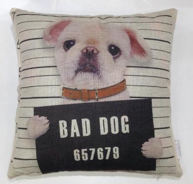 Capa para Almofada Dog Bad Dog