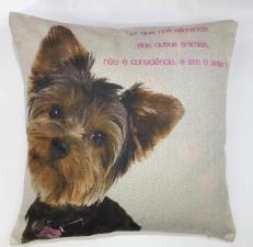 Capa para Almofada Dog Work Shy