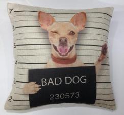 Capa Para Almofada Dog Bad Dog
