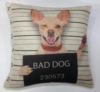 Capa Para Almofada Dog Bad Dog