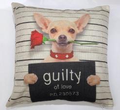 Capa para Almofada Dog Guilty of Love