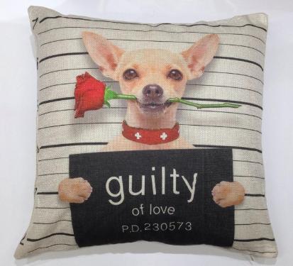 Capa para Almofada Dog Guilty of Love