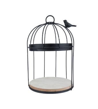 Gaiola Suporte para Doces de Metal Preta