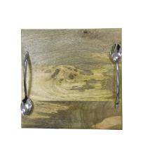 T�bua de Madeira com Pegador Colher