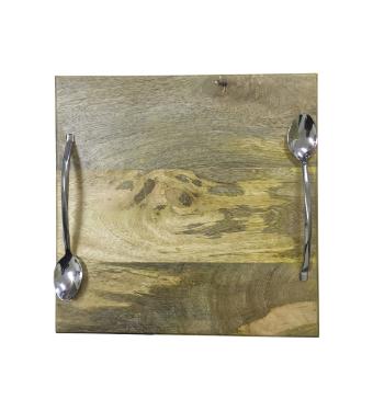 T�bua de Madeira com Pegador Colher