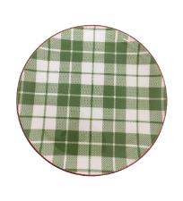 Prato Raso Xadrez Verde