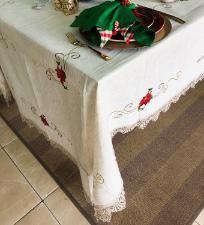 Toalha de Mesa com Renda 180x360cm