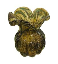 Murano de Cristal Amarelo Queimado