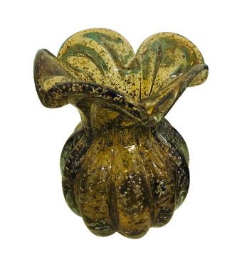 Murano de Cristal Amarelo Queimado