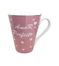 Caneca de Porcelana Gift Amor Perfeito