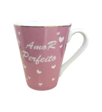 Caneca de Porcelana Gift Amor Perfeito