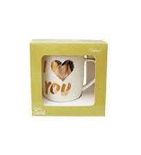 Caneca de Porcelana Gold I Love You