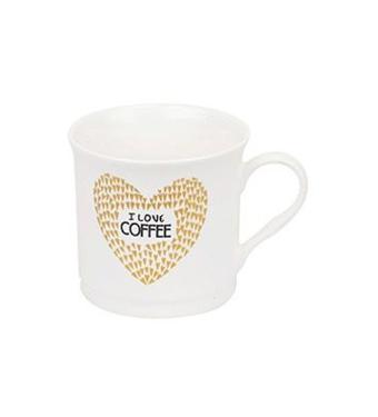 Caneca de Porcelana I Love Coffee