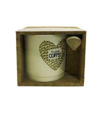 Caneca de Porcelana I Love Coffee