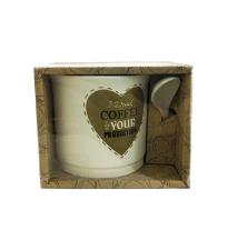 Caneca de Porcelana I Drink Coffee for Your Protection