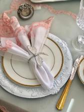 Anel de Guardanapo Luxo Lib�lula Prata