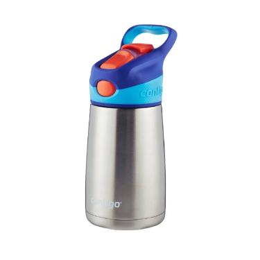 Squeeze Infantil Azul com Canudo Autospout Ashland Chill A�o Inox