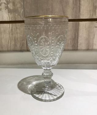 Ta�a para �gua com Filete Dourado