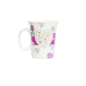 Caneca Love Cora��o Azul de Porcelana