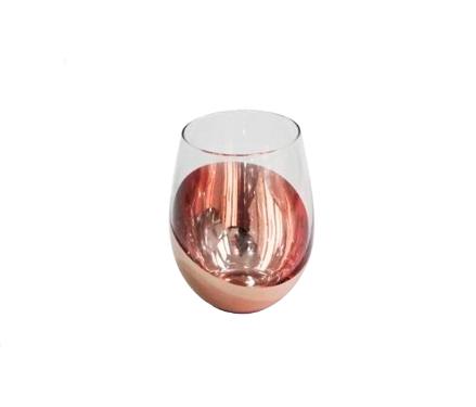 Copo de Vidro Rose Gold