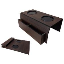 Bandeja Porta Copo e Porta Controle Quercia Marrone