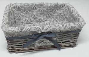 Cesta Retangular Grande Estampa de Mosaico