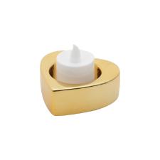 Casti�al de Ceramica Shiny Heart Dourado
