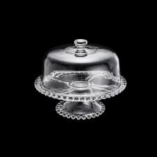 Boleira de Bolinha Cristal com P� e Tampa